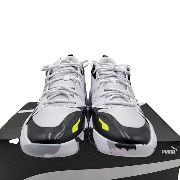 Puma Genetics White Electric Lime Sneakers - Men\'s Size 10.5 main image 4